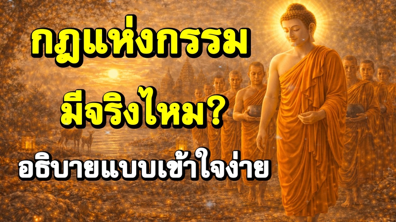 กฎแห่งกรรมมีจริงไหม? อธิบายแบบเข้าใจง่าย | ฟังธรรมก่อนนอน | Ep.76