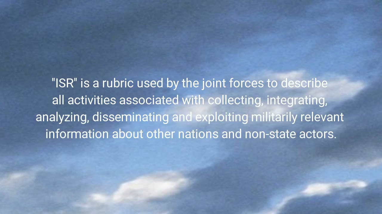 Tonex ISR (Intelligence, Surveillance and Reconnaissance), C4ISR Training Courses