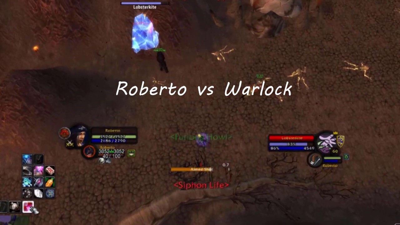 Roberto vs Warlock - Classic WoW Hunter PvP