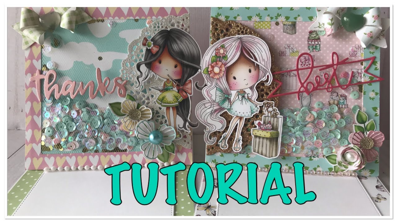 TUTORIAL | Tulle Shaker Easel Cards | Start to Finish | Polkadoodles