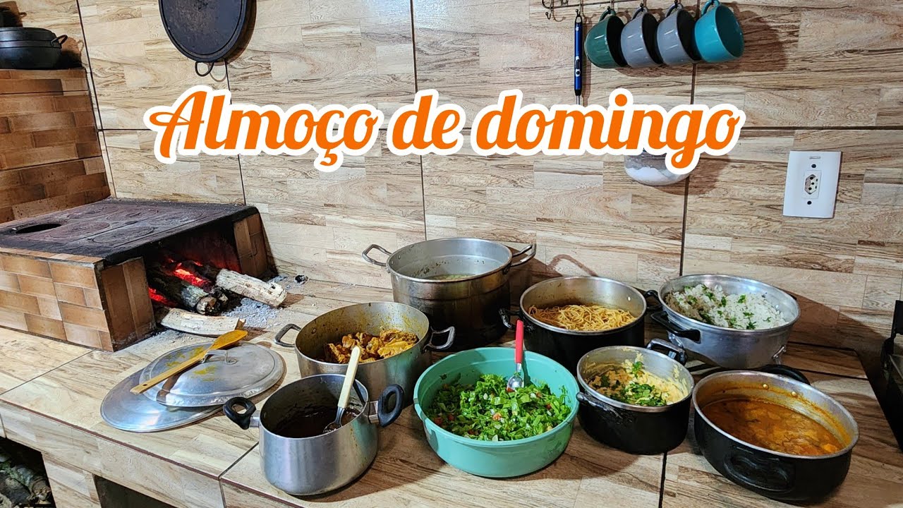 ALMOÇO CAIPIRA - galinha capoeira + fava verde 