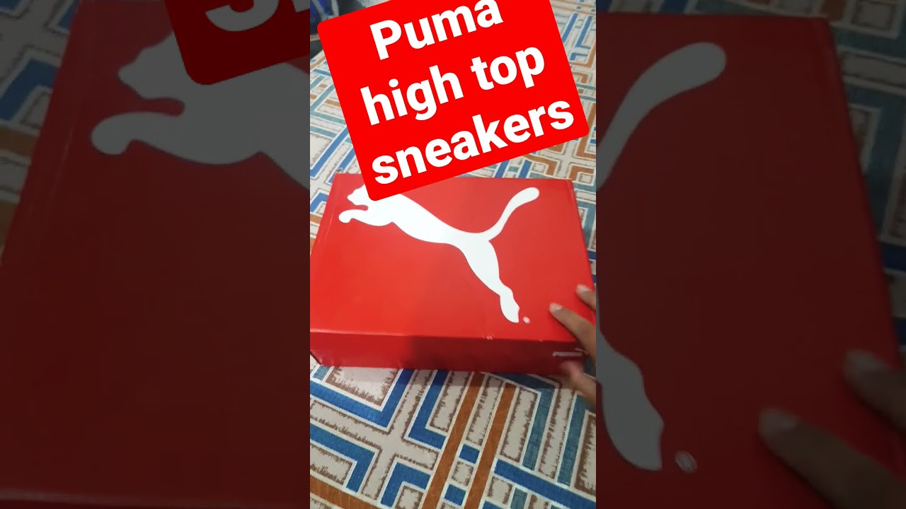 Puma high top shoes. #puma #shoes #shorts #short videos #unboxing #best shoes #sneakers