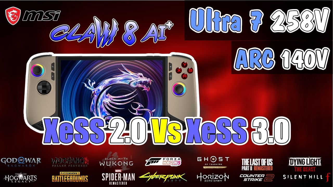 MSI Claw 8 AI: XeSS 3.0 vs 2.0 - Massive FPS Boost at Max Settings!