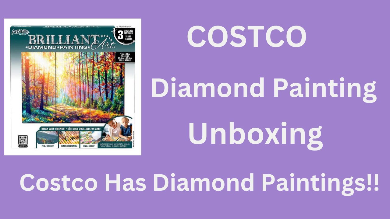 Did you know Costco has Diamond Painting?  Costco Diamond Painting Unboxing.