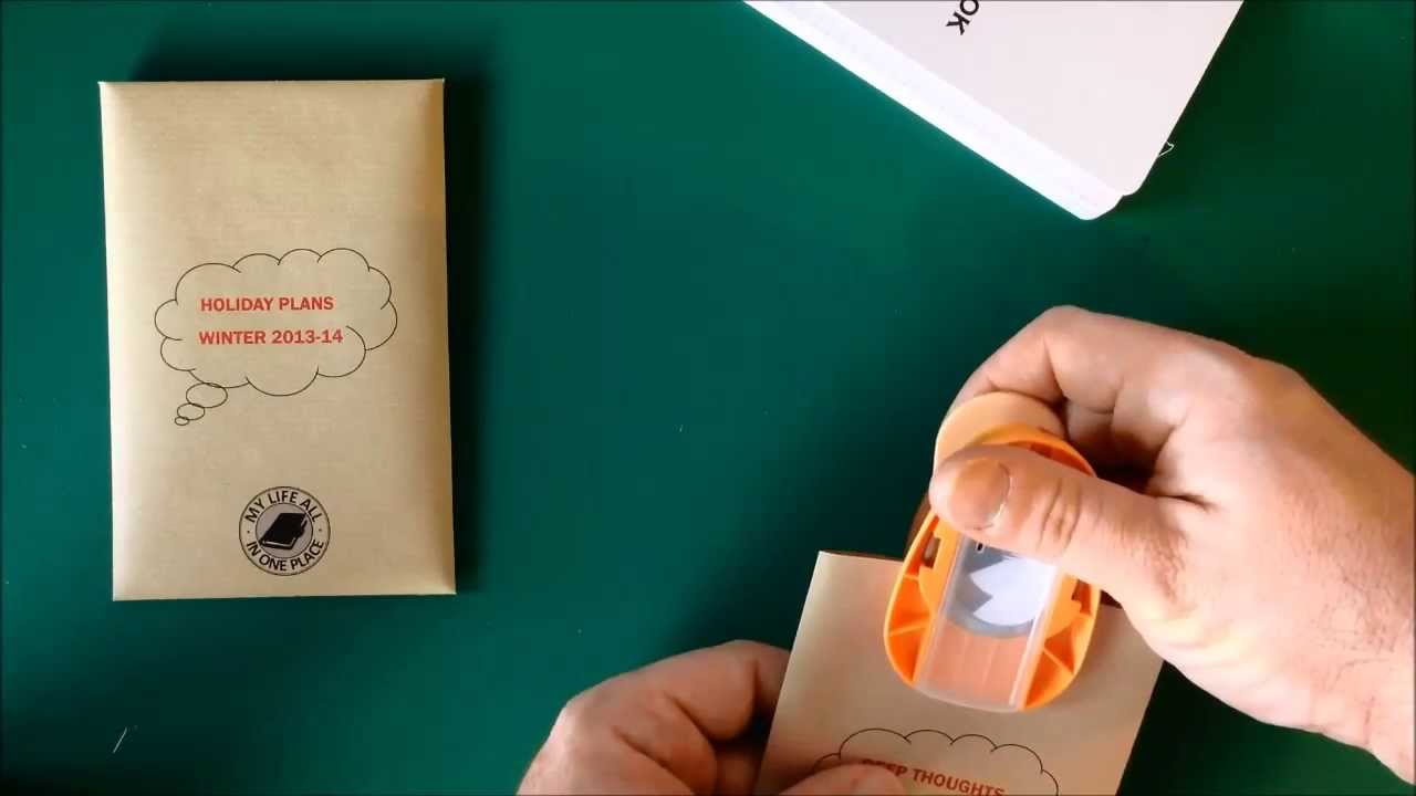 Making Field Notes envelopes