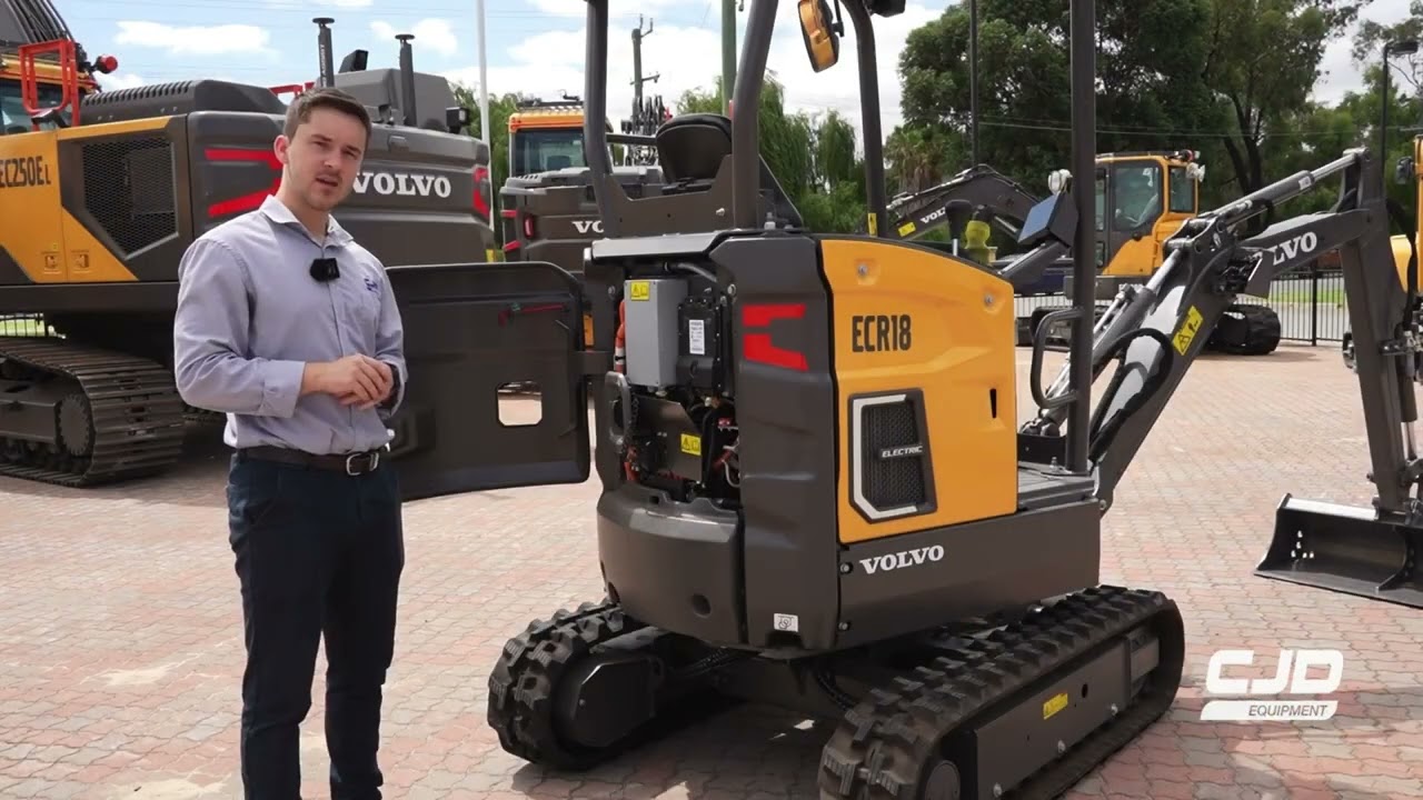 Introducing the Volvo ECR18 Electric Excavator