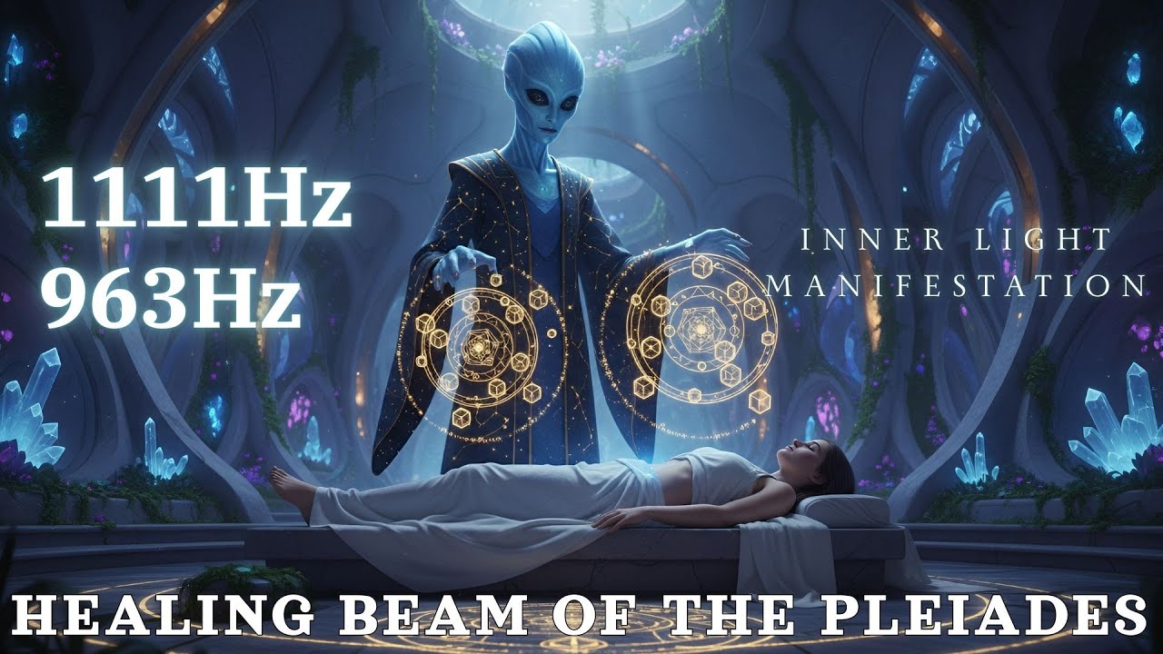1111Hz Spiritual Awakening & 963Hz God Frequency 🌌 Healing Beam of the Pleiades | Manifestation