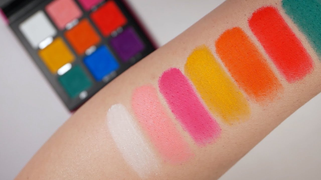 BY BEAUTY BAY BRIGHT MATTE 9 COLOUR PALETTE Live Swatches