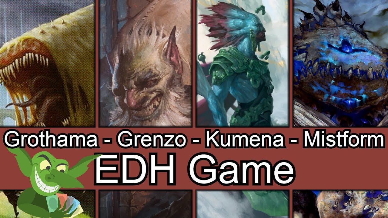 Sic'ret Bonus game at the end! Grothama vs Grenzo vs Kumena vs Mistform EDH / CMDR game