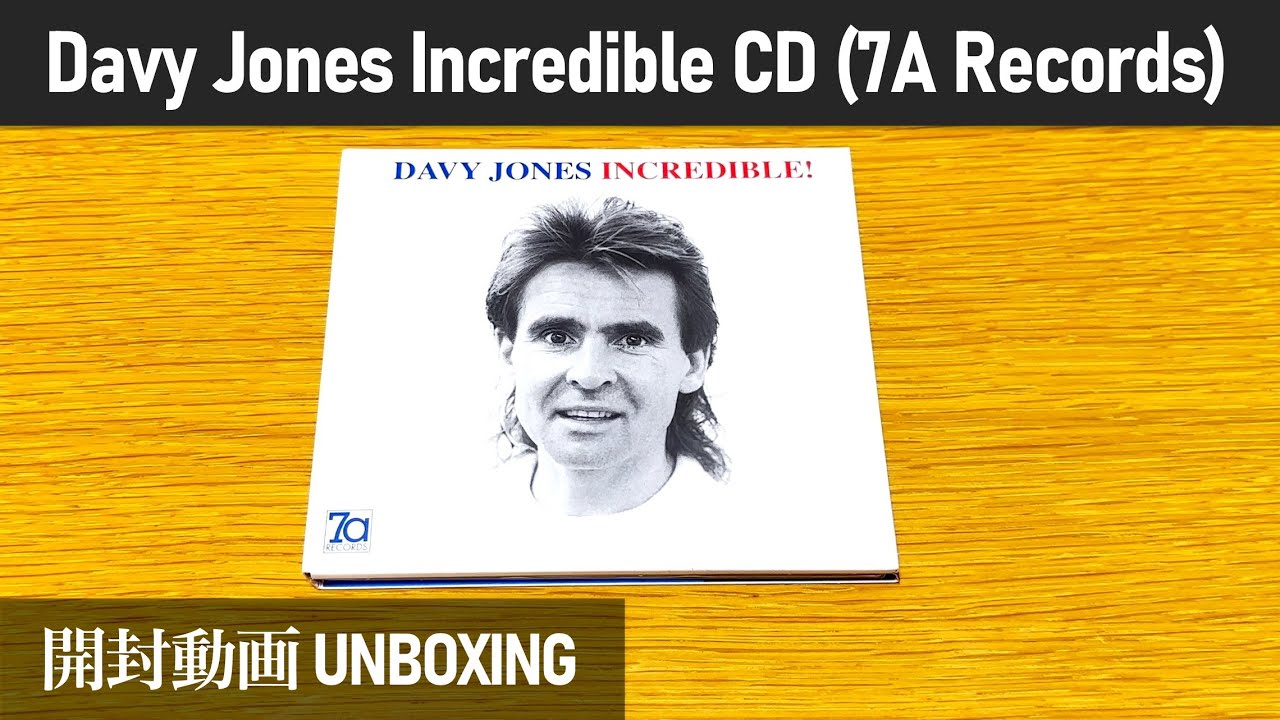 【Davy Jones of The Monkees】Incredible! - CD (7A Records)【UNBOXING】【デイビー・ジョーンズ】【開封動画】