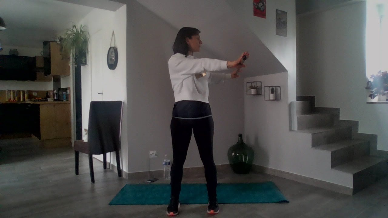 stretching avec un bâton