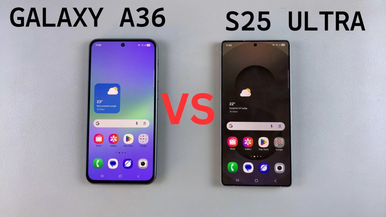 Samsung Galaxy A36 5G VS Samsung Galaxy S25 Ultra
