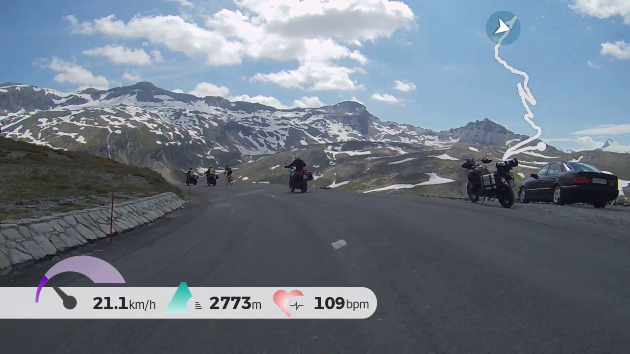 Descente du Col de l'Iseran versant Bonneval s/Arc, complète. [samedi 14 juillet 2018]