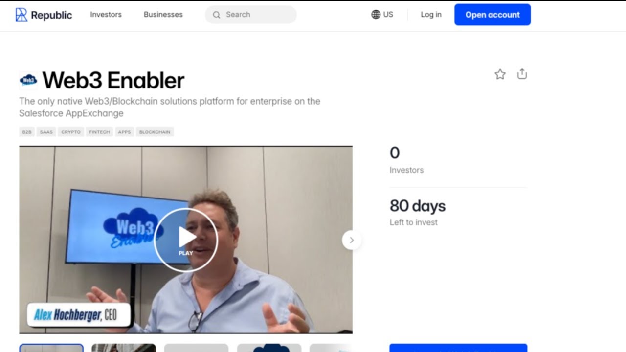 Invest in Web3 Enabler - Live on Republic