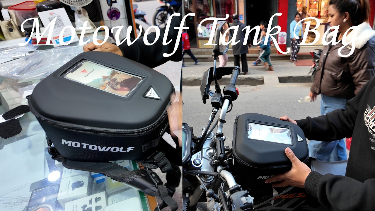 Motowolf Tank Bag Full Review | Daily Ride Essential? Gizmo Nepal