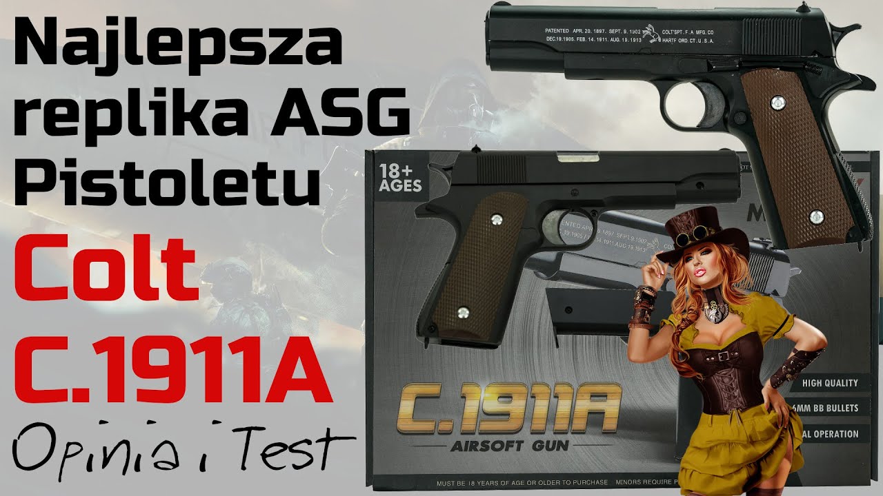 Dobra replika ASG Pistoletu Colt C.1911A - Opinia