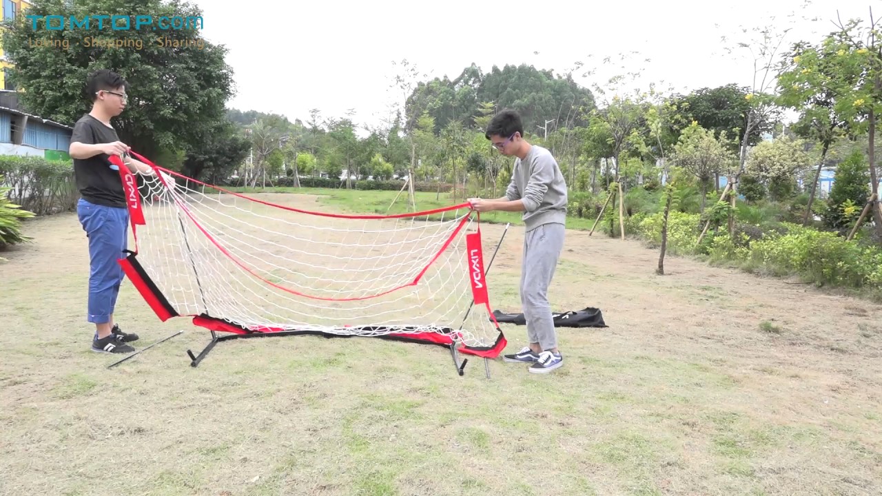 Lixada Soccer Goal Detachable Portable Soccer Net Sturdy Frame Fiberglass Pole
