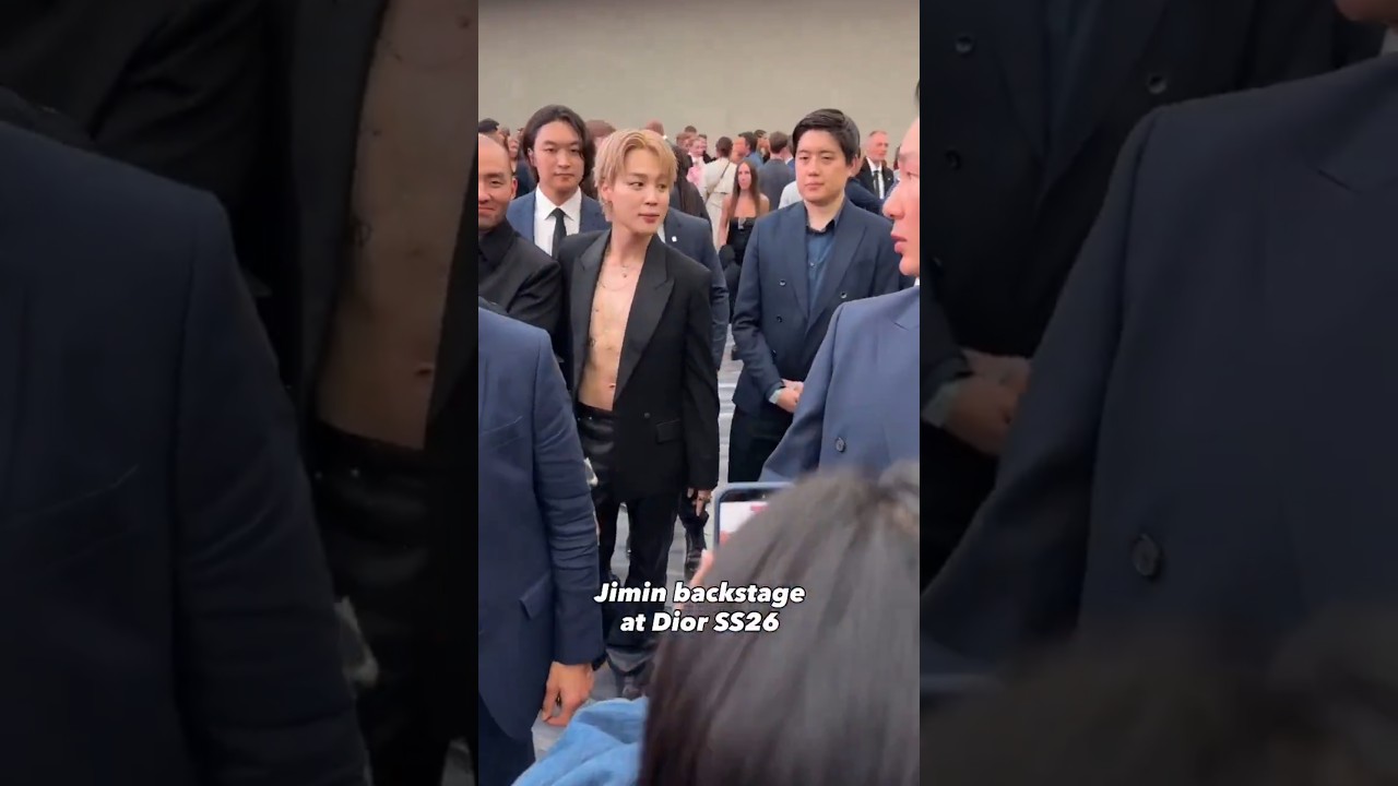 Jimin Backstage AT Dior SS26 😌
