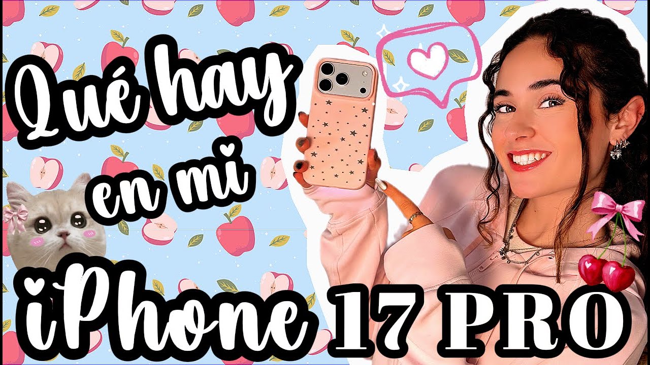Qué hay en mi iPhone 17 PRO 🌷🎀🌷 Lo he dejado FULL rosa aesthetic