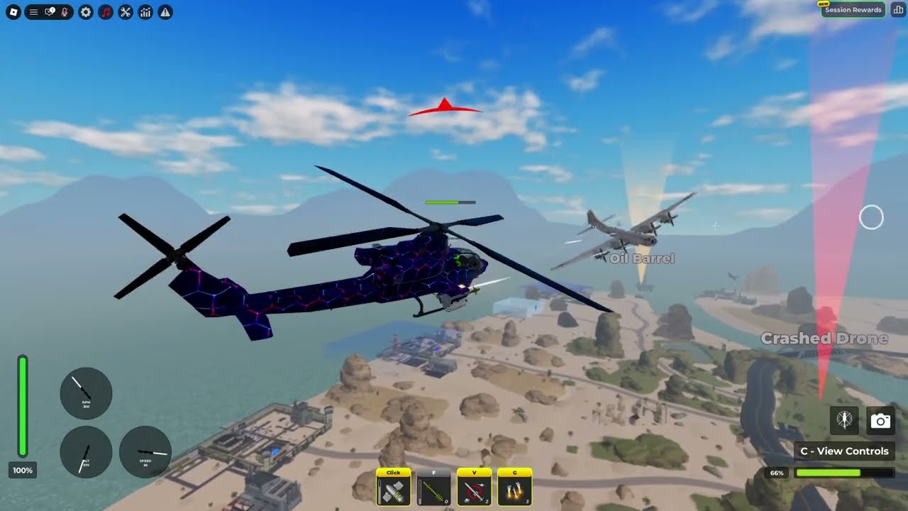 Destroying War Tycoon server with the AH-1Z Viper
