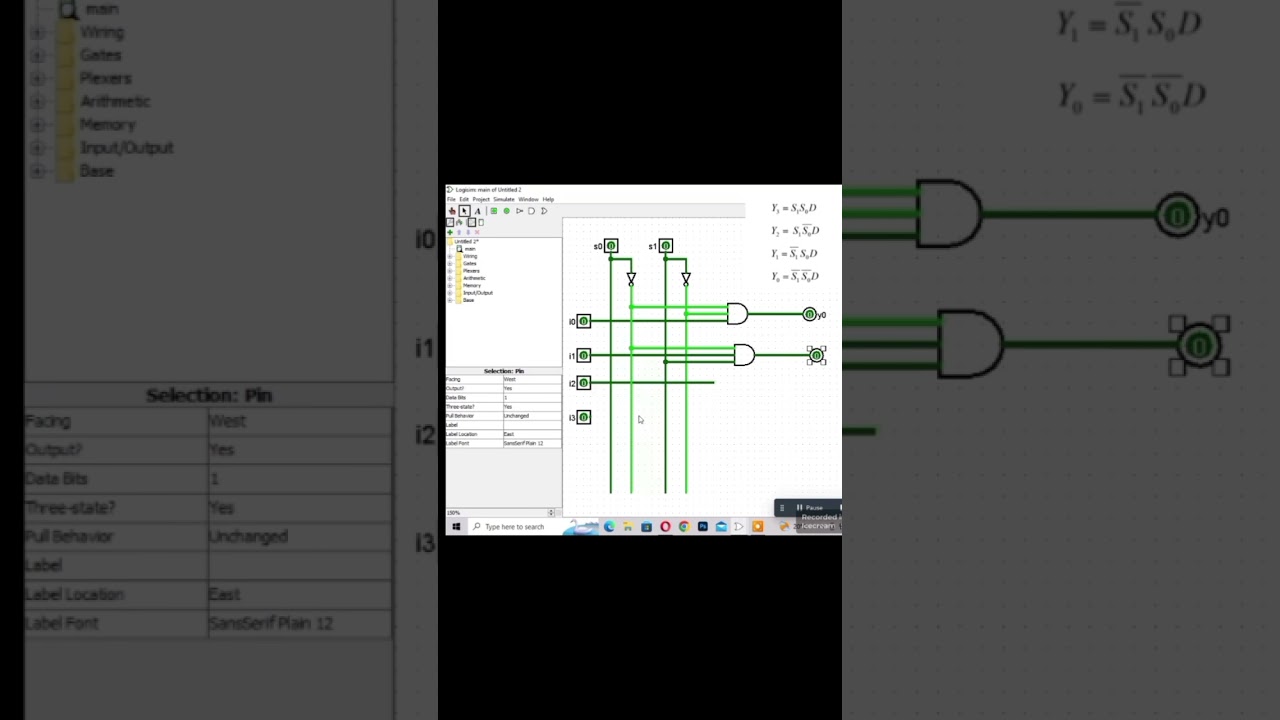 Demultiplexer circuit diagram|demux| #punjabuniversity #engineering #punjabiuniversity