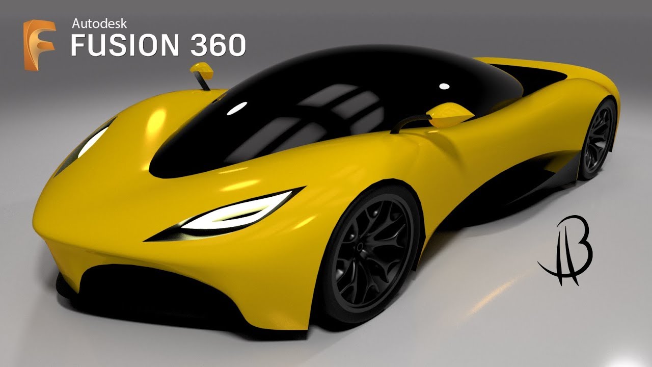 Car Design Speedrun 17 - Using Autodesk Fusion 360 - hypercar