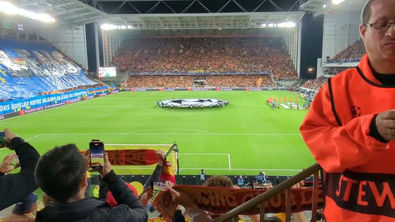 Hymne de la Champions League RC Lens - Arsenal (03/10/2023)