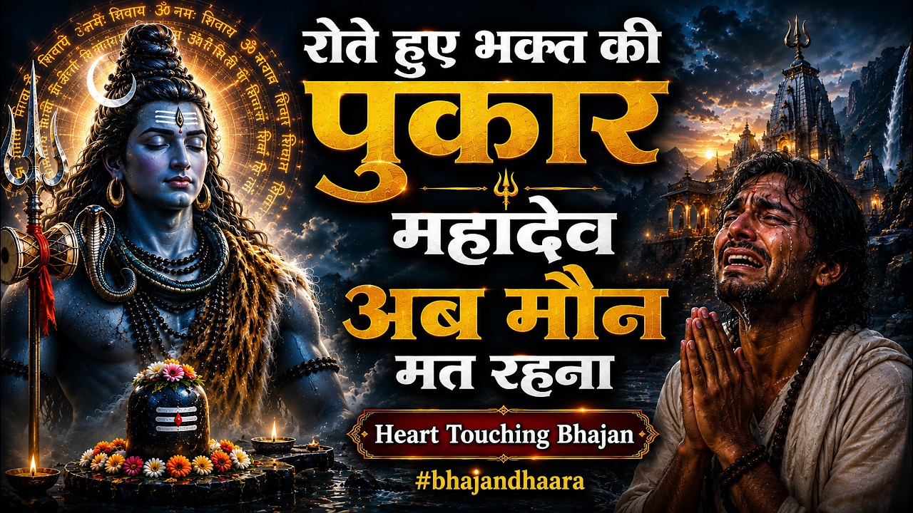 रोते हुए भक्त की पुकार | महादेव अब मौन मत रहना | Heart Touching Bhajan | #bhajandhaara