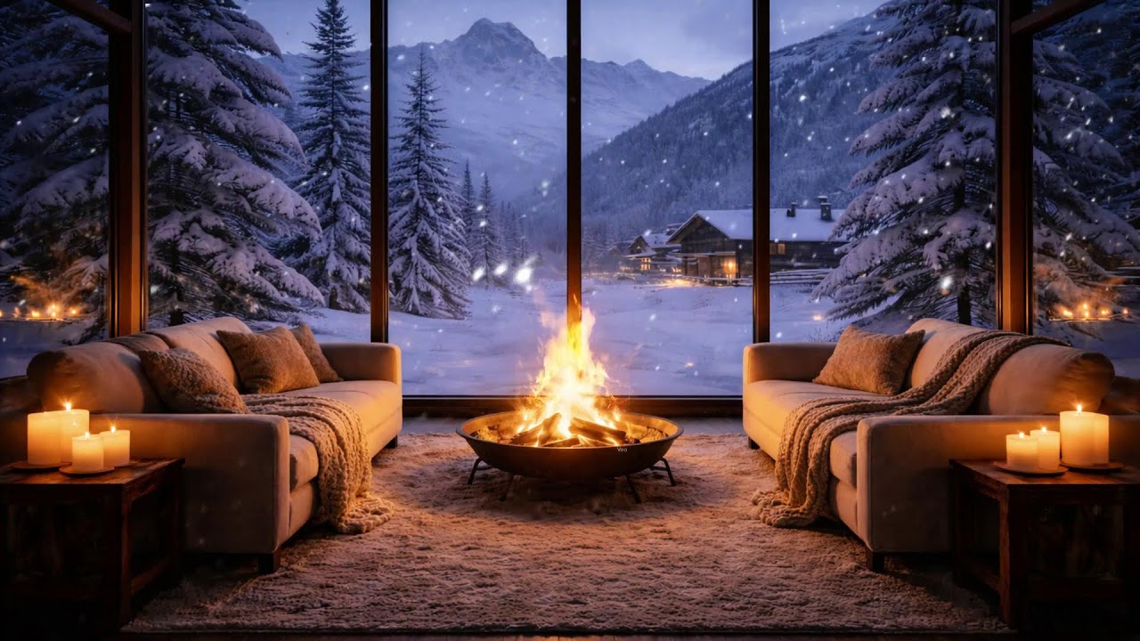 Cozy Winter Cafe Ambience 🔴 Live for Focus & Rela