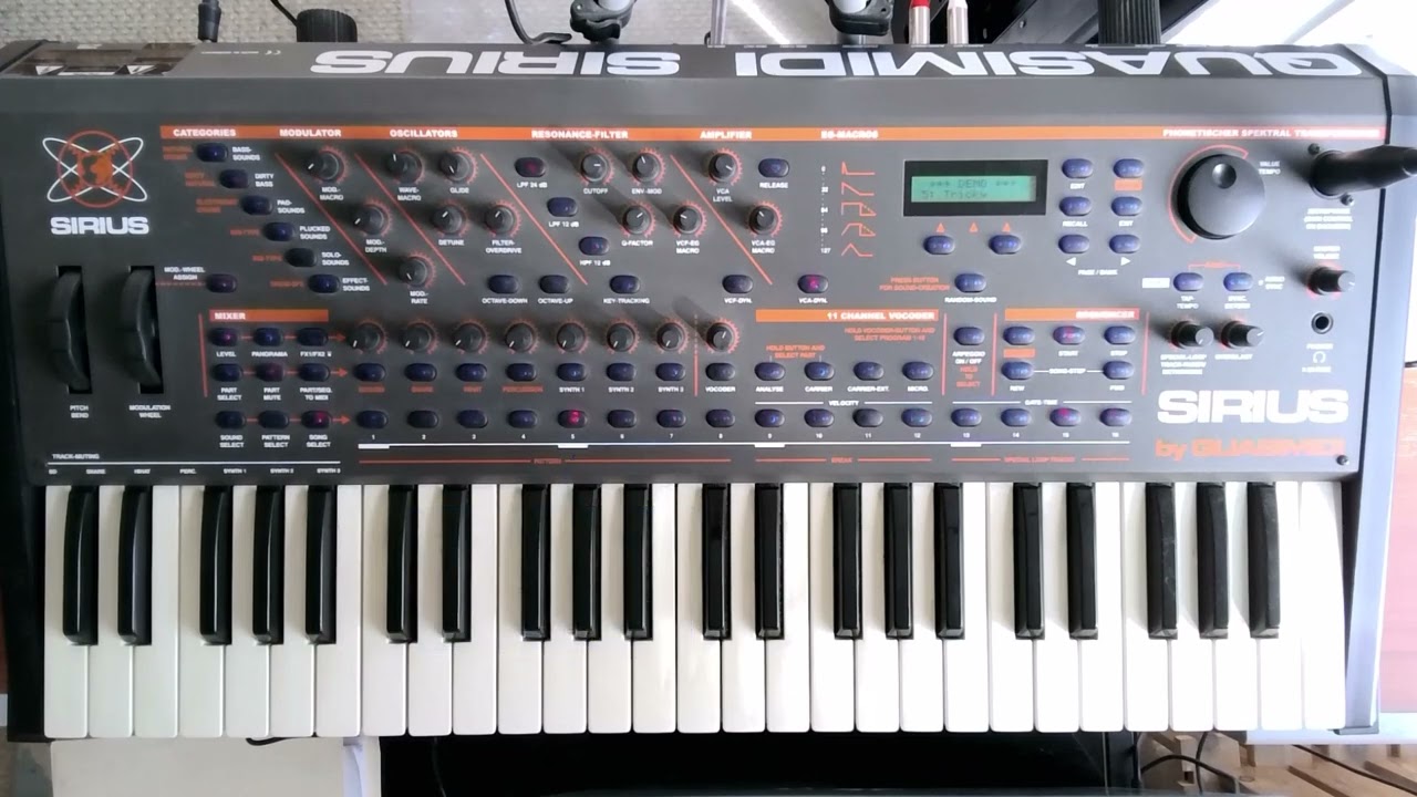Quasimidi Sirius EDM Synthesizer Sound Demo Songs