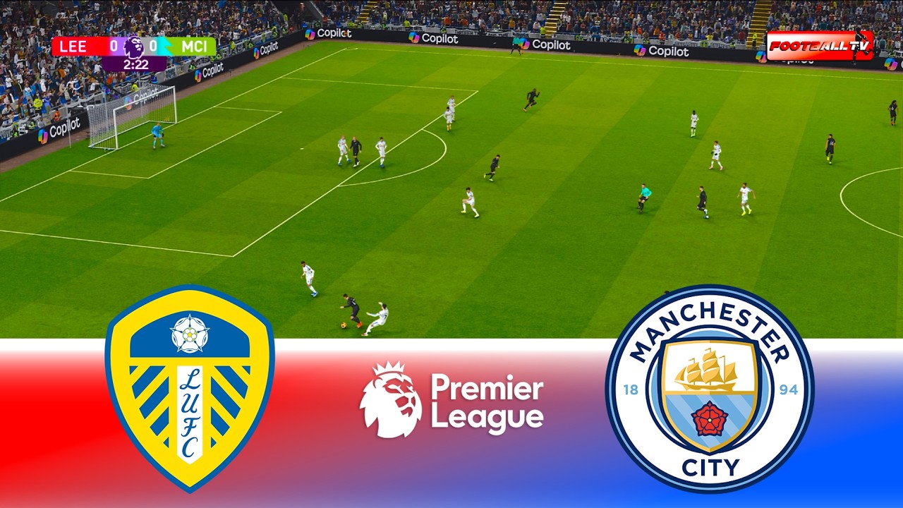 🔴LIVE : Leeds United vs Mnachester City - Premier League 2025/26 | Pes 21 Gameplay Simulation