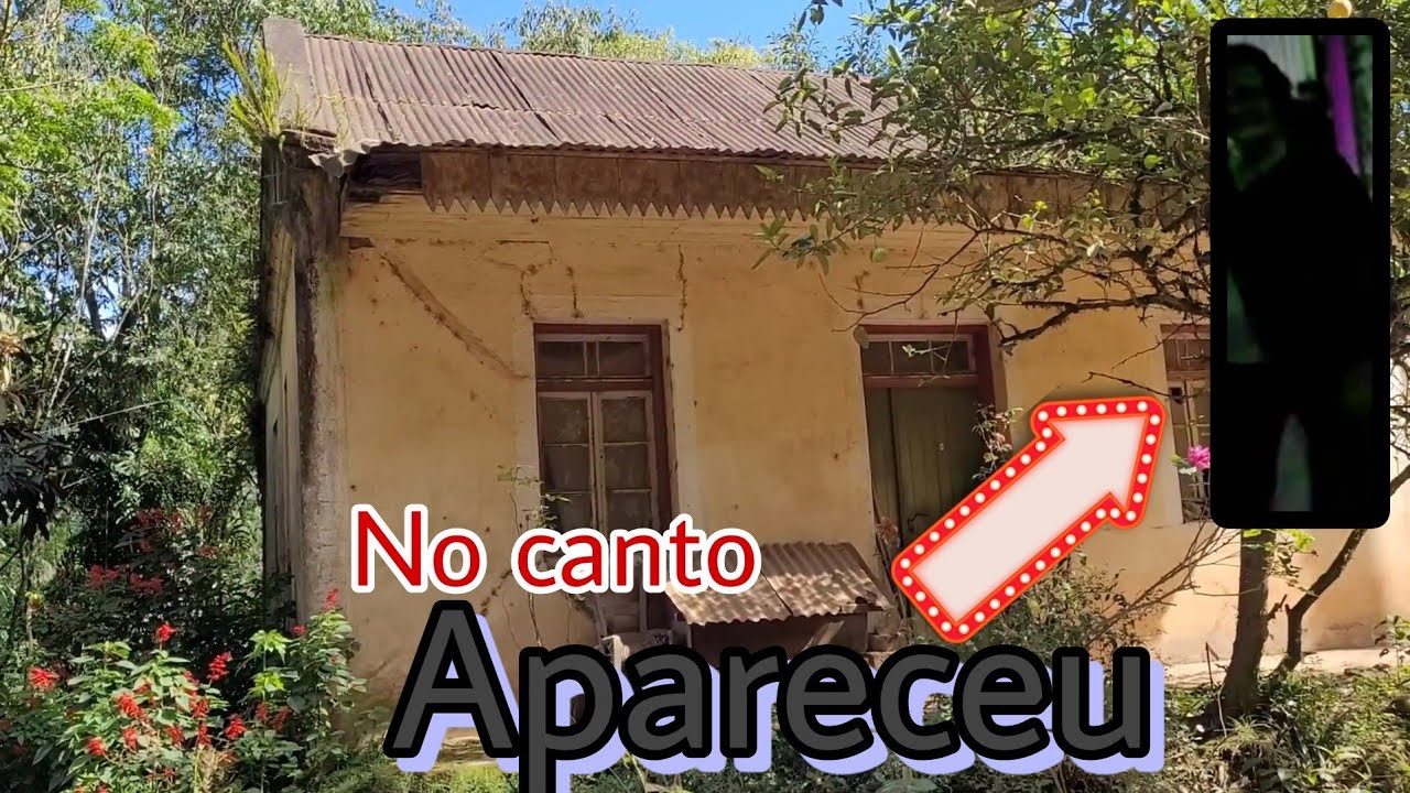 QUE SUSTO O VÓ QUE MORAVA ANTIGAMENTE APARECEU NA CASA ABANDONADA