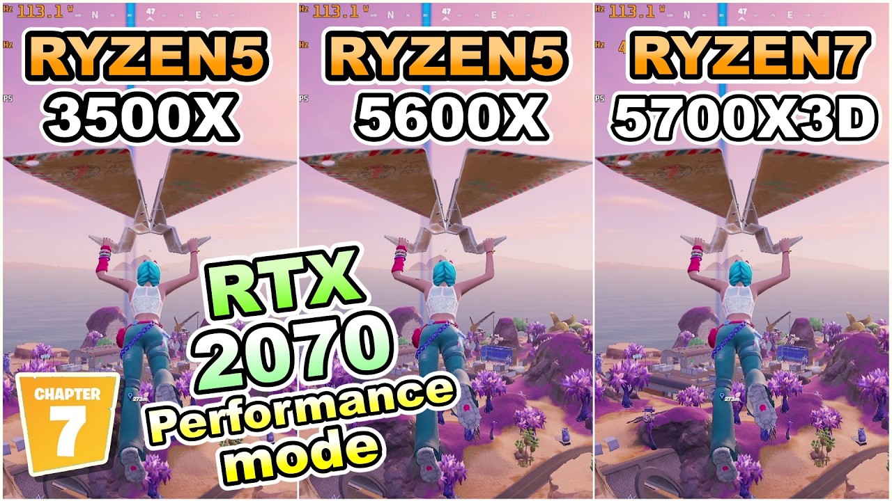 RTX 2070×Ryzen5 3500X 5600X Ryzen7 5700X3D/fortnite chapter7 season1/performance/FPS/フォートナイト/2026