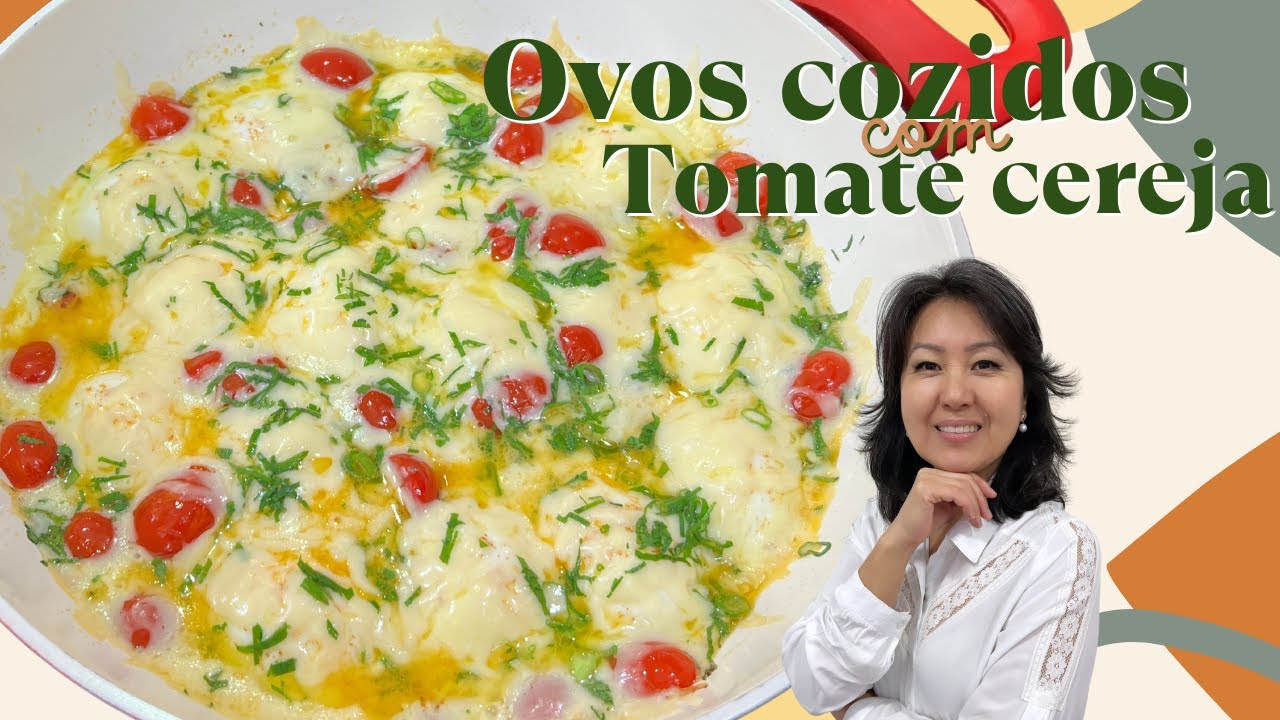 OVOS COZIDOS COM TOMATE CEREJA | Vem aprender a fazer um novo preparo delicioso com ovo cozido
