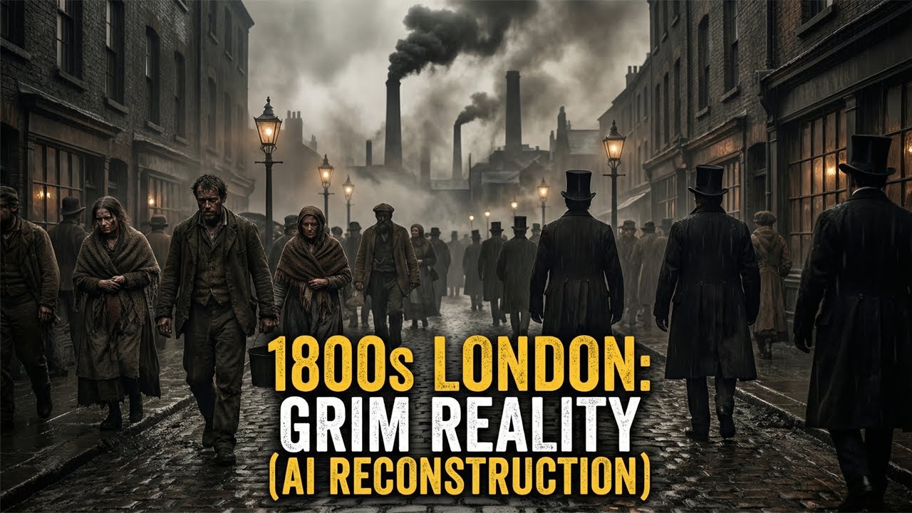 Жизнь в викторианском Лондоне, Англия, в 1800-х годах.