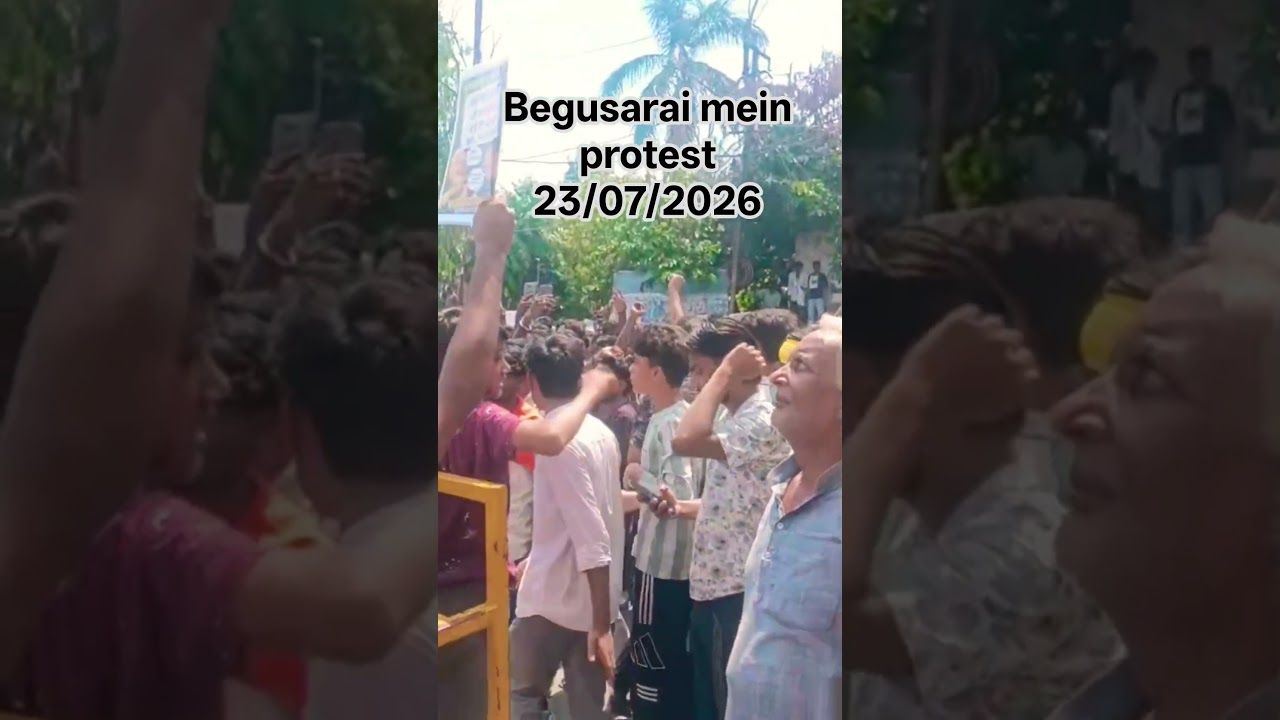 Begusarai mein protest #youtubeshorts #india #viral #neet #trending #public