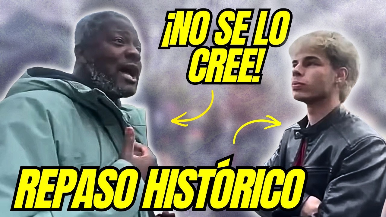 JOVEN de IZQUIERDAS da una LECCIÓN HISTÓRICA a las FEMINISTAS que INSULTAN a NDONGO