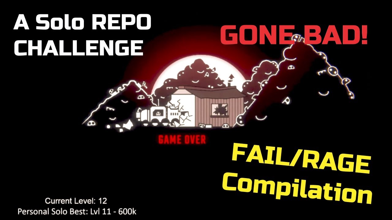 A Solo R.E.P.O. Challenge... Gone Bad! (FAIL/RAGE COMPILATION)