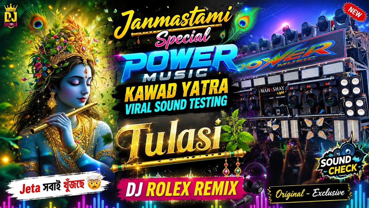 Speaker Check 🔊 Tulasi - Dj Rolex Remix 💥 Power Music Kawad Yatra Special Viral Sound Testing 2026✨