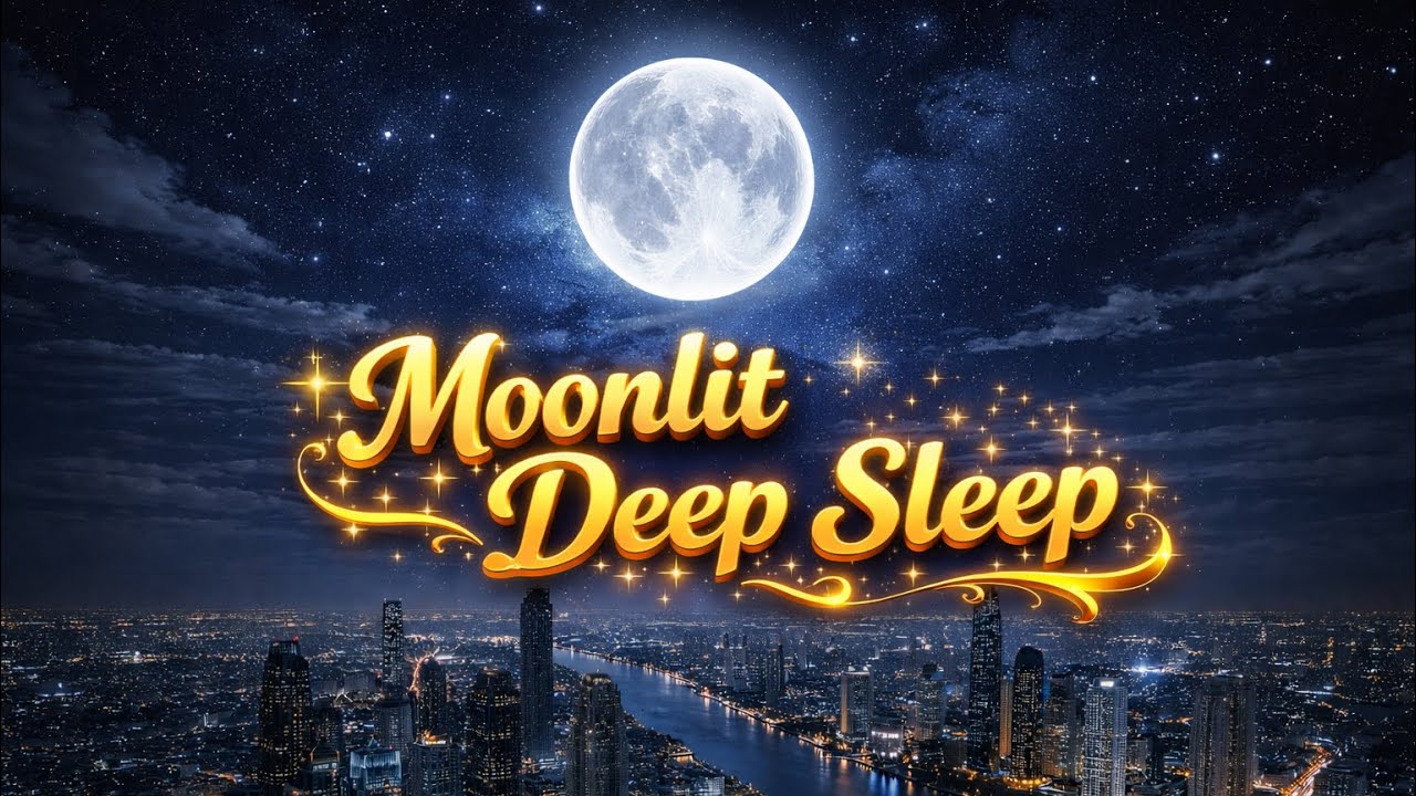 Moon Over the Silent City 🌕 | 12 Hours Deep Sleep Music & Night Calm