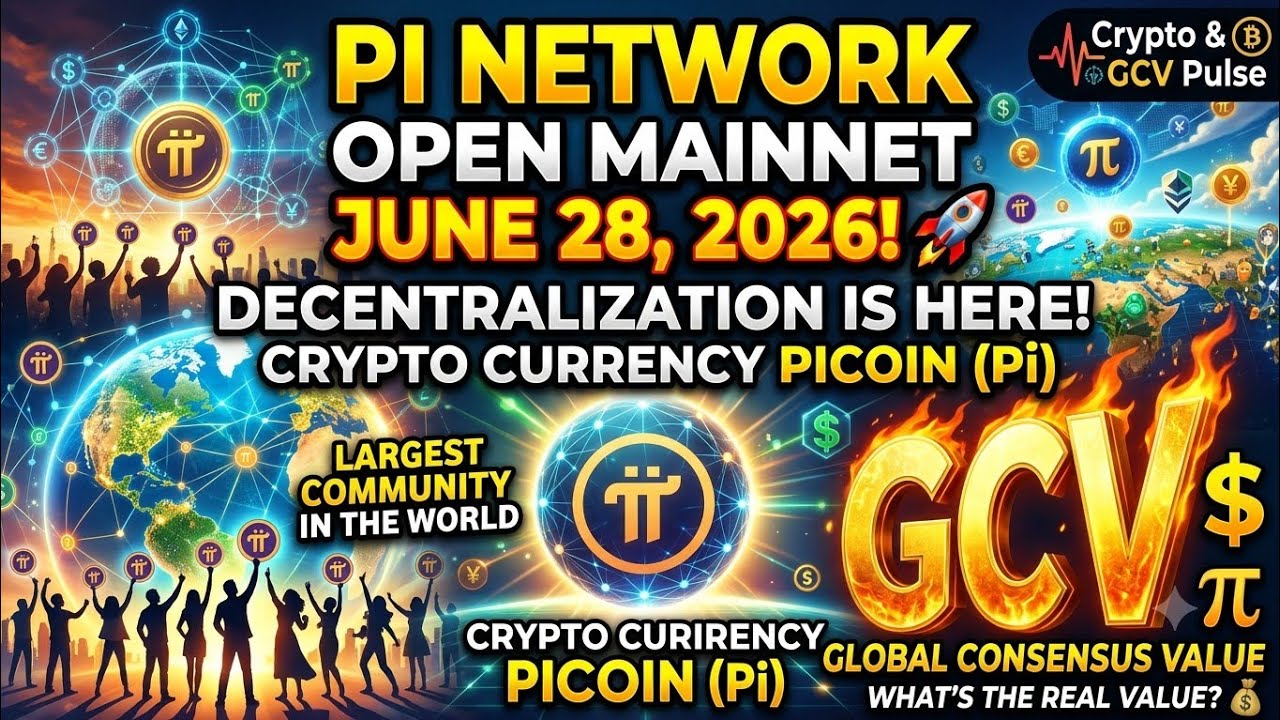 Pi Network June 28 Open Mainnet: Global Consensus Value (GCV) & Pi Coin Reality!