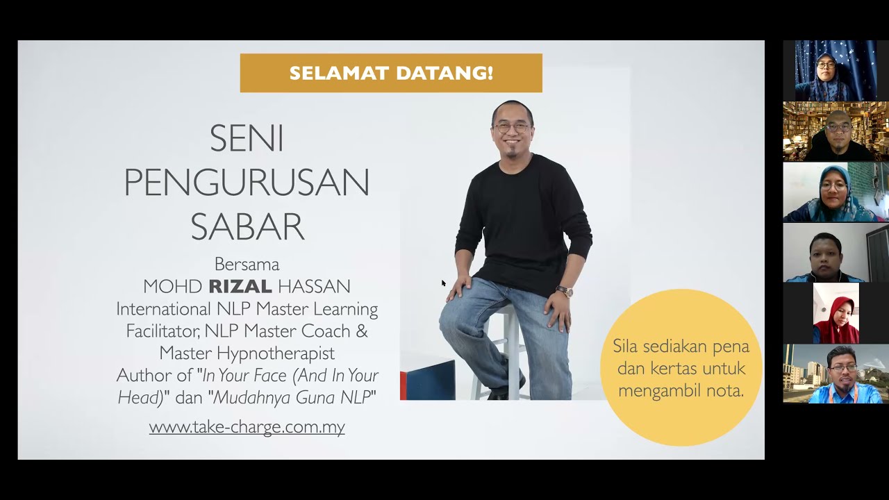 Program Seni Pengurusan SABAR Bersama Mohd Rizal Hassan (Bahagian 2)