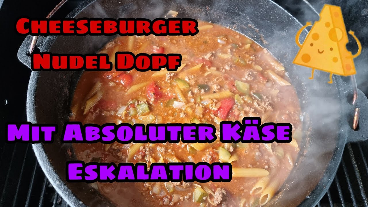 Cheeseburger Nudel Dopf #DutchOvenBrothers