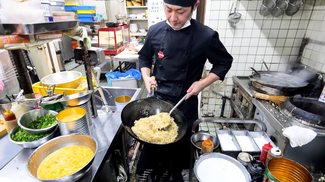 唐揚げ炒飯！鬼売れ餃子！爆量の仕込みが凄い北陸の町中華・食堂４選丨Egg Fried Rice-Wok Skills In Japan