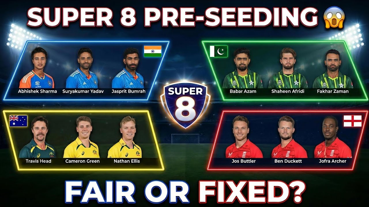 ICC T20 World Cup Super 8 Pre-Seeding Explained 🔥 Fair or Fixed? | we are boyss