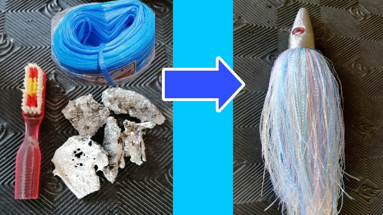 DIY: Fishing Lure for Tanigue|Wahoo, Made From Lead, Toothbrush & Straw