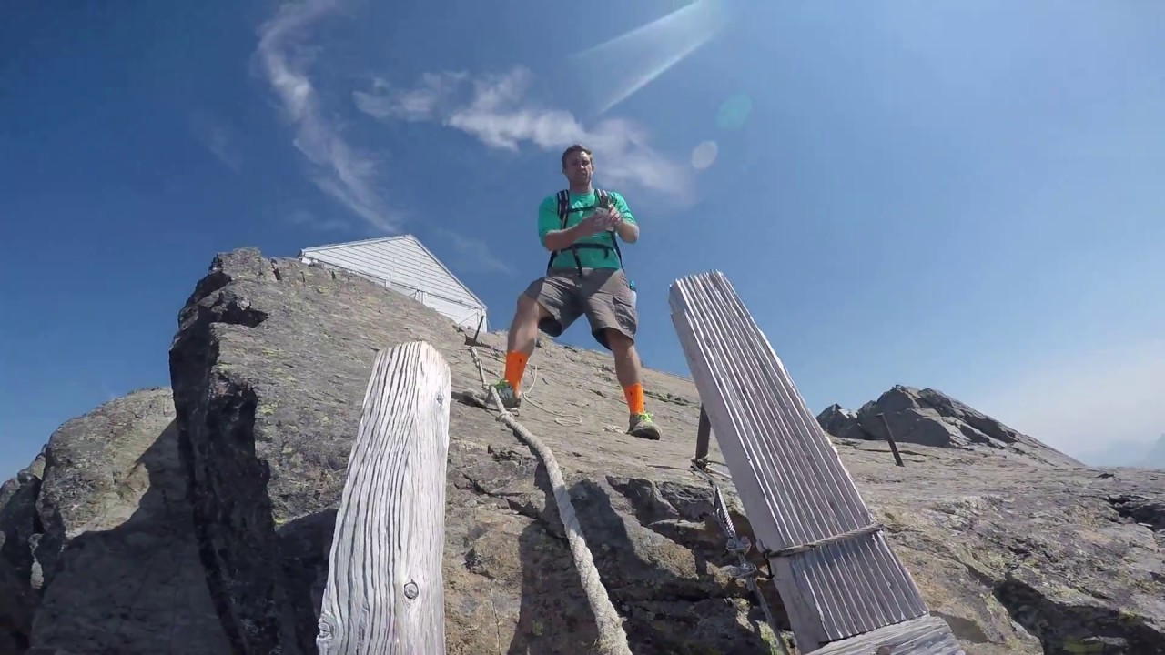 Unedited GoPro footage climbing the ladders to 3 Fingers Lookout