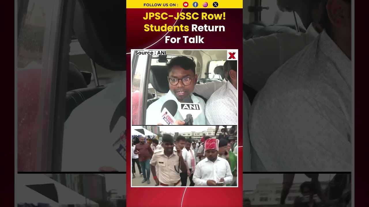 #watch #shorts JPSC-JSSC Protest: Student Groups Leave For Fresh Round Of Talks With Govt | NewsX