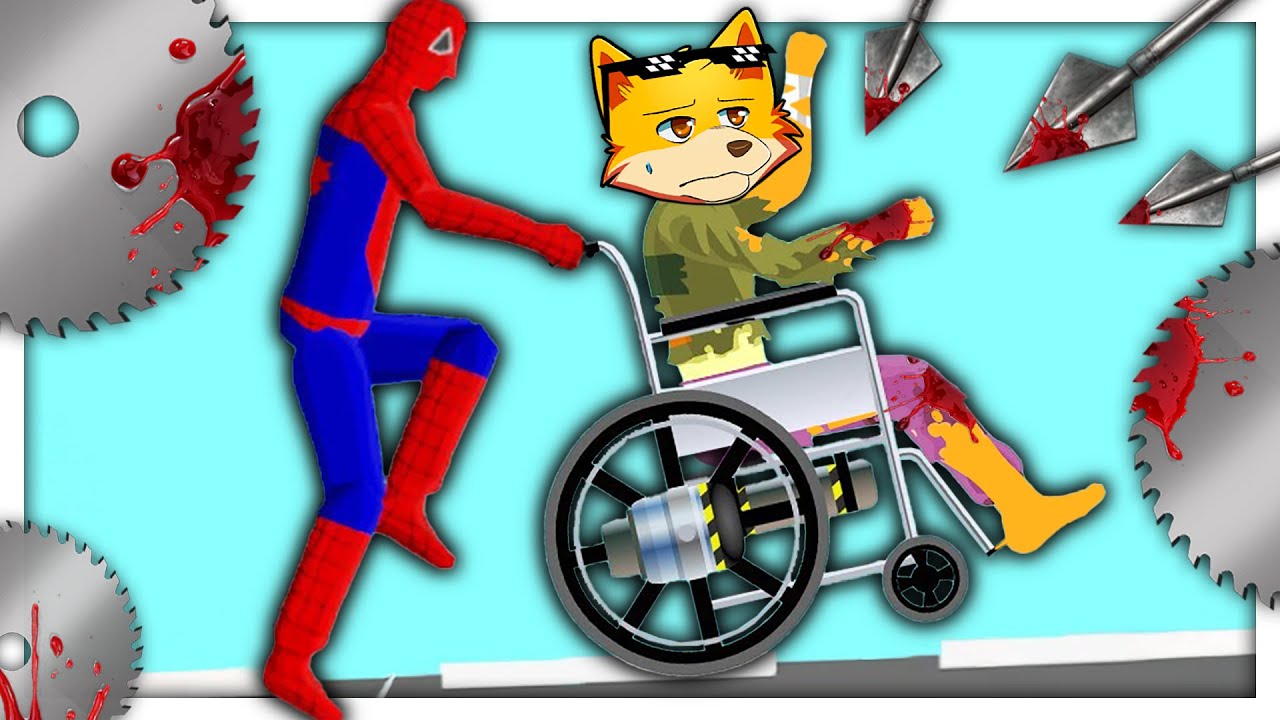 Spiderman UCCIDE Su HAPPY WHEELS. (È BRUTALE...AIUTO)