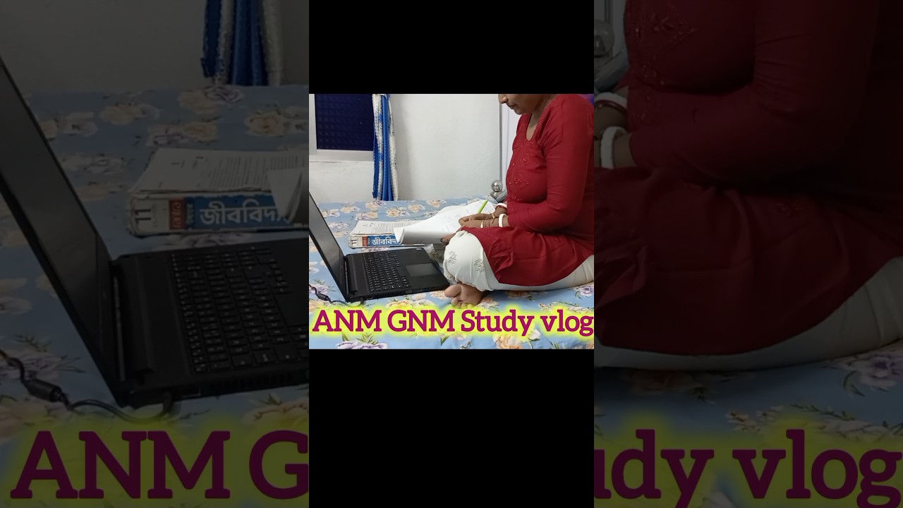 Anm gnm Study vlog before one week of exam #shorts #youtubeshorts #studyvlog #trending #nadaaniya